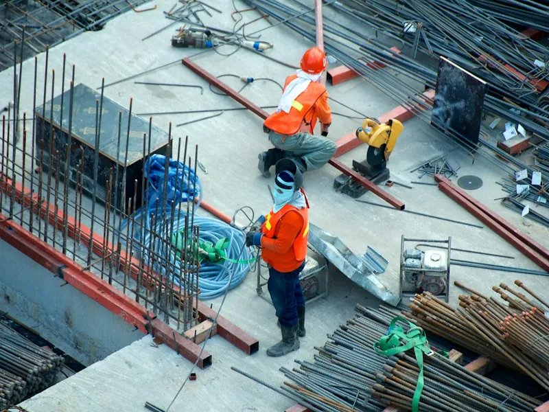 Illustrative site survey, laser datum leveling, and MEP coordination